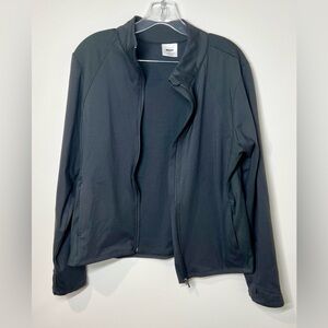 Laundry By Shelli Segal Black Full Zip Performance Jacket, XL